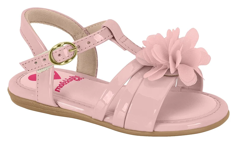 MOLEKINHA Molekinha Infant Girls Sandals With Back Strap Pink | Made In Brazil
